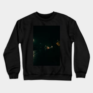 Rainy Evening on Streets of Tracadie, New Brunswick Canada Crewneck Sweatshirt